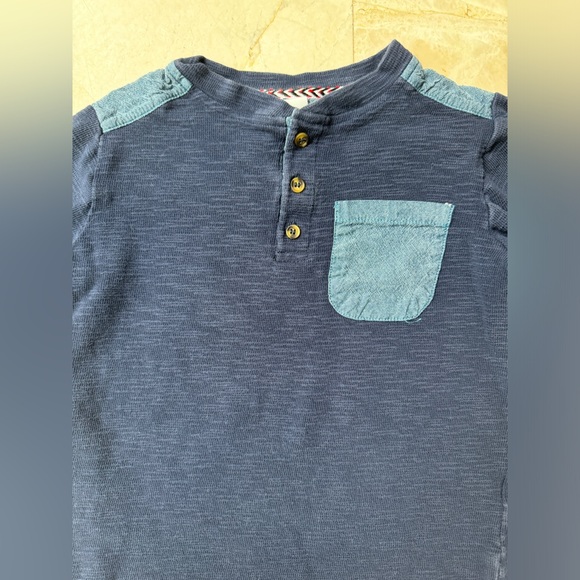 Sovereign Code Blue Navy Doncaster Long Sleeves 3 Buttons Henley Shirt size 6 - Picture 2 of 9